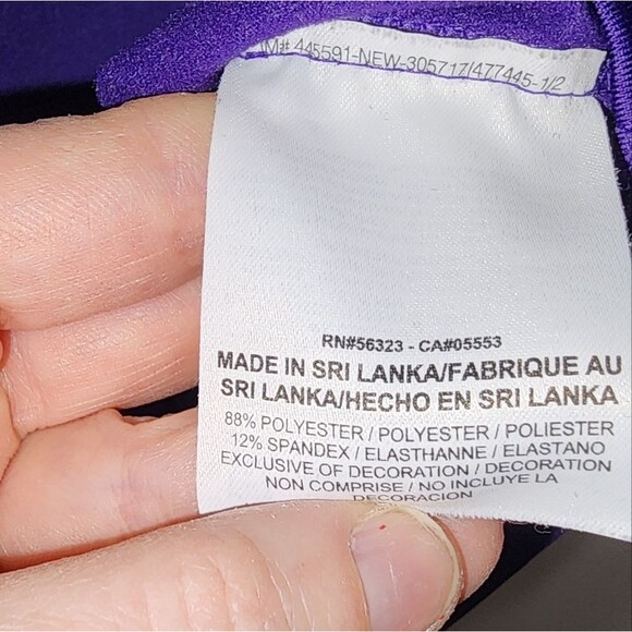 Nike Pro womens Aztec Geometric Tribal Purple Quarter Zip XL Dri Fit activewear - Picture 15 of 15